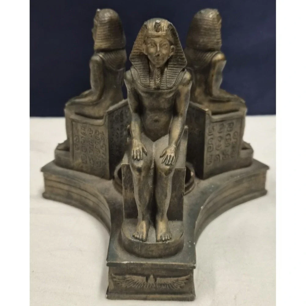 Three Egyptian Statues Candle‎ Holder